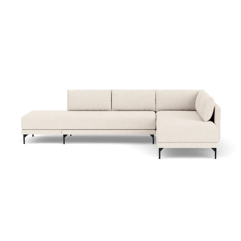 Vivica Boucle Right Sofa Bed  (Cream)