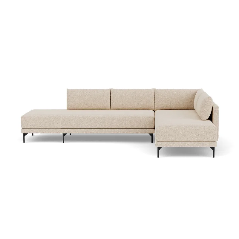 Vivica Boucle Right Sofa Bed (Sand Dune)