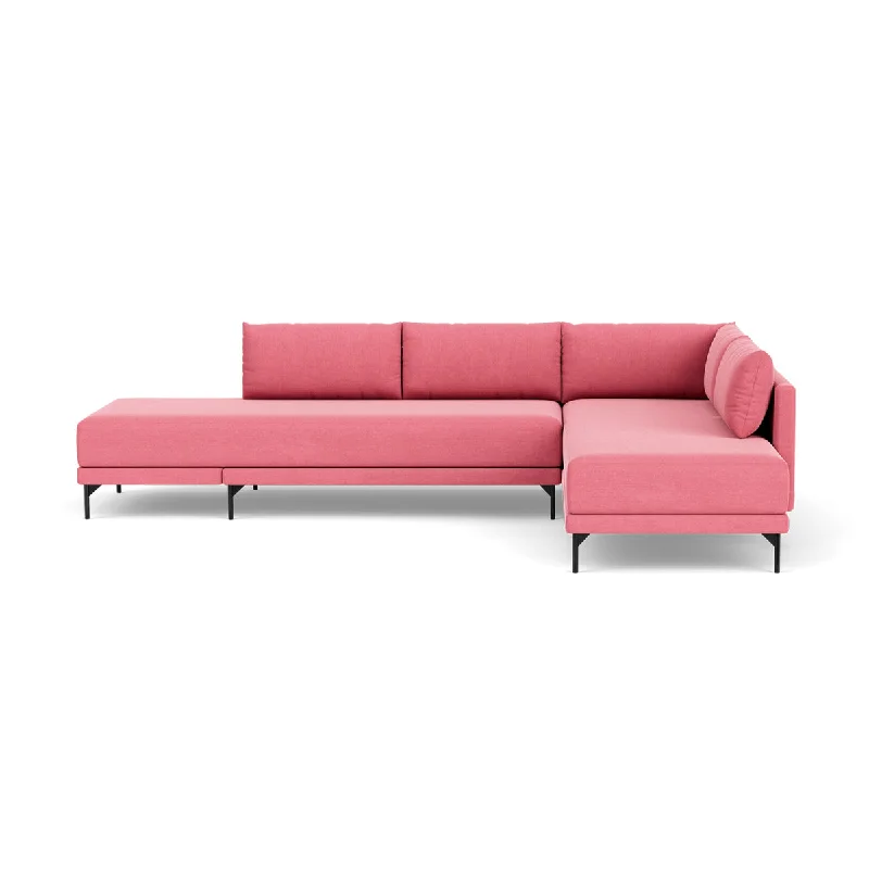 Vivica Fabric Right Sofa Bed (Bubble Gum)