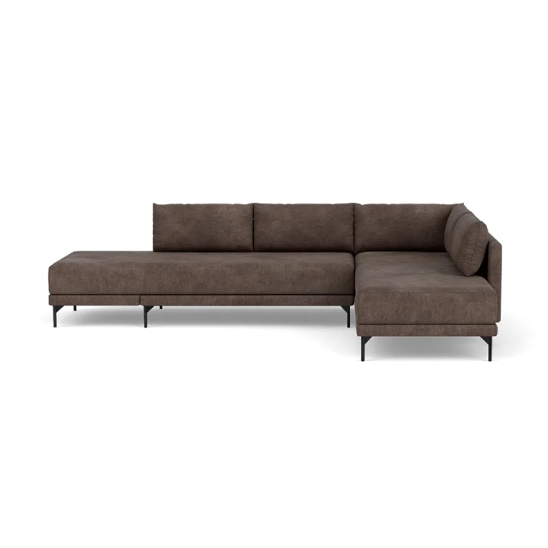 Vivica Fabric Right Sofa Bed (Cacao)