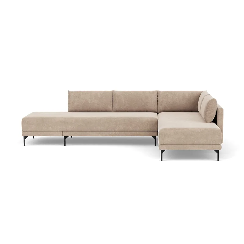 Vivica Fabric Right Sofa Bed (Danny Cream)