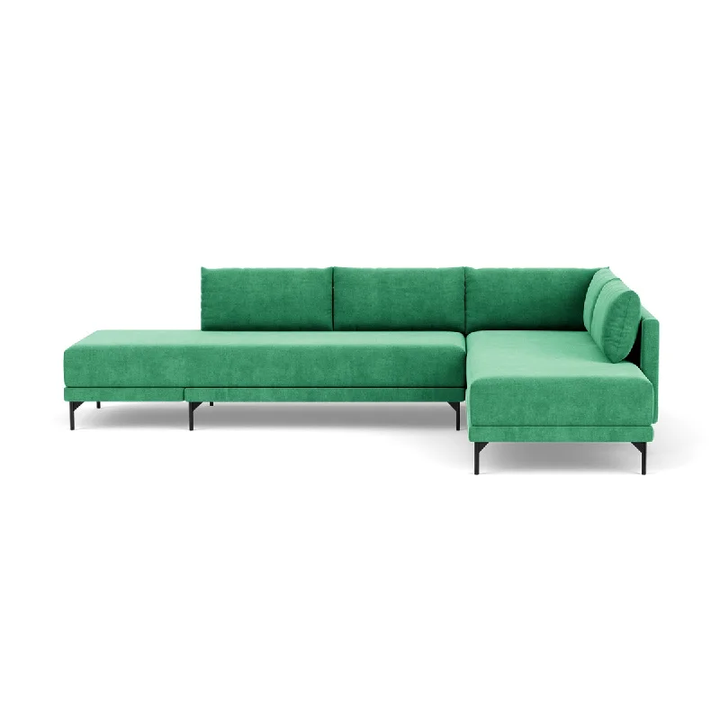 Vivica Fabric Right Sofa Bed (Grass Green)