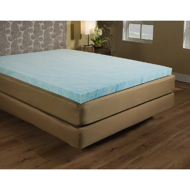 2.5 inch Gel Memory Foam Mattress Topper