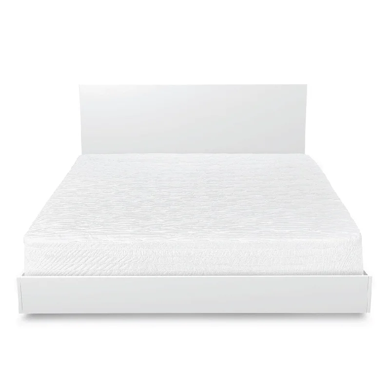 Beautyrest 500-Thread Count Pima Cotton Dobby Stripe Mattress Pad - White