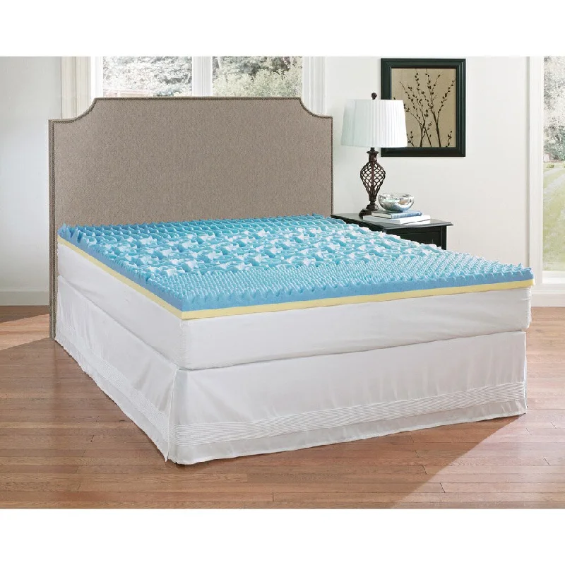 Broyhill Sensura Dual-layer 3-inch Gel Enhanced Sculptured Memory Foam Mattress Topper