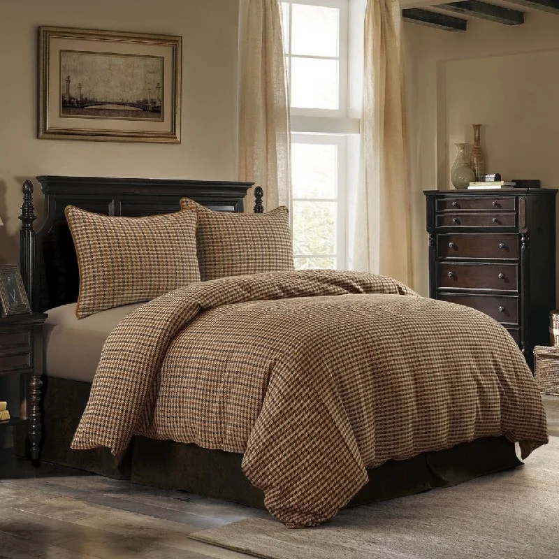 Clifton Houndstooth 3-Pc Comforter Set - Super King