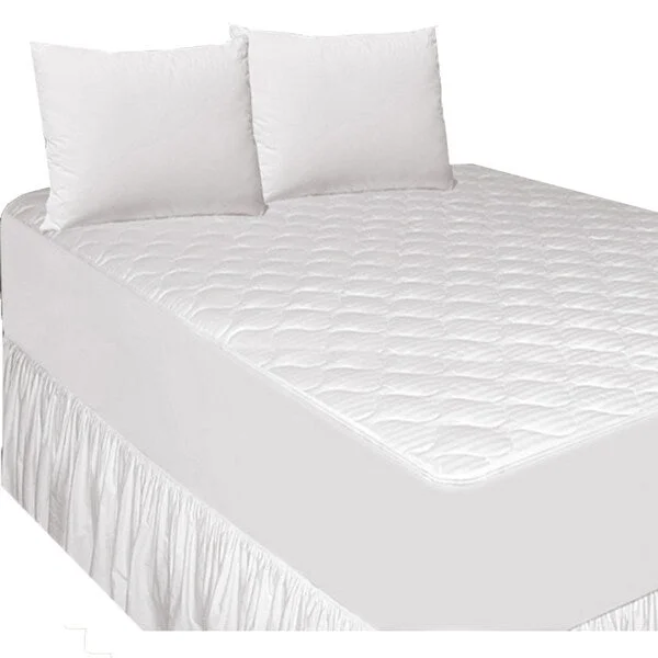 Damask Stripe Cotton Filled Mattress Pad