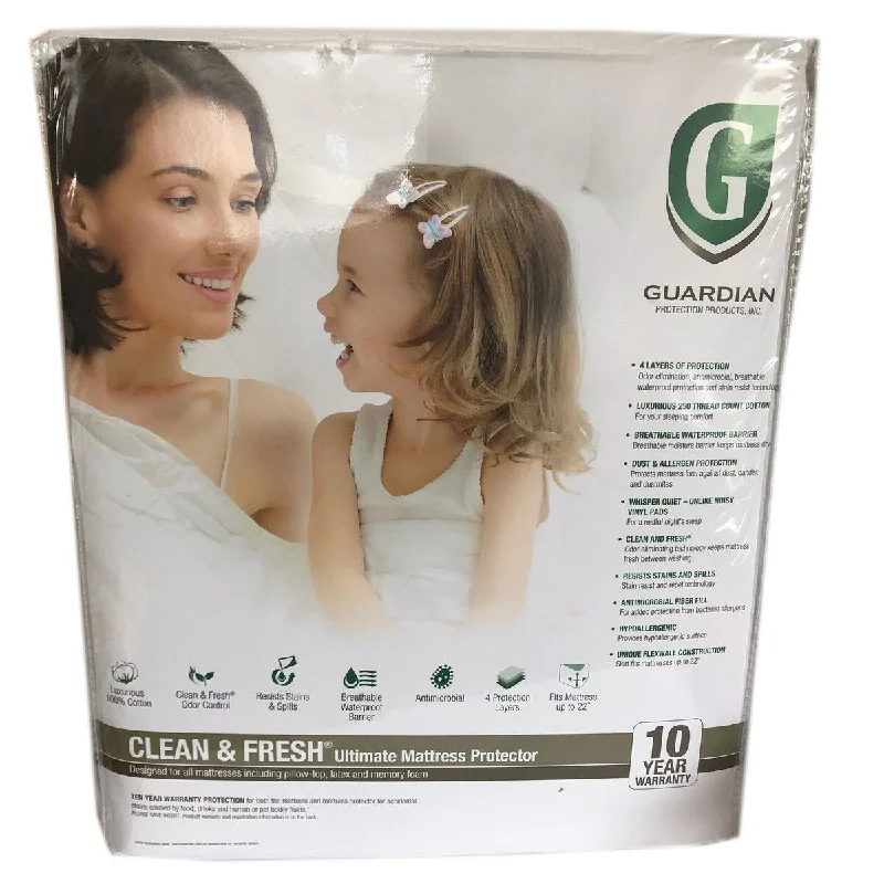 Guardian Clean & Fresh Ultimate Protection WaterProof Mattress Pad Tw