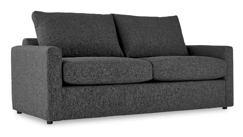 Harper Queen Sofa Bed with Innerspring Mattress - Charcoal