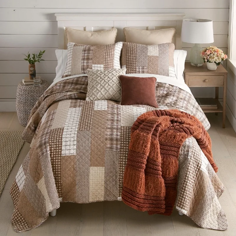 Highland Plaid Reversible 3-Pc Quilt Set - Queen