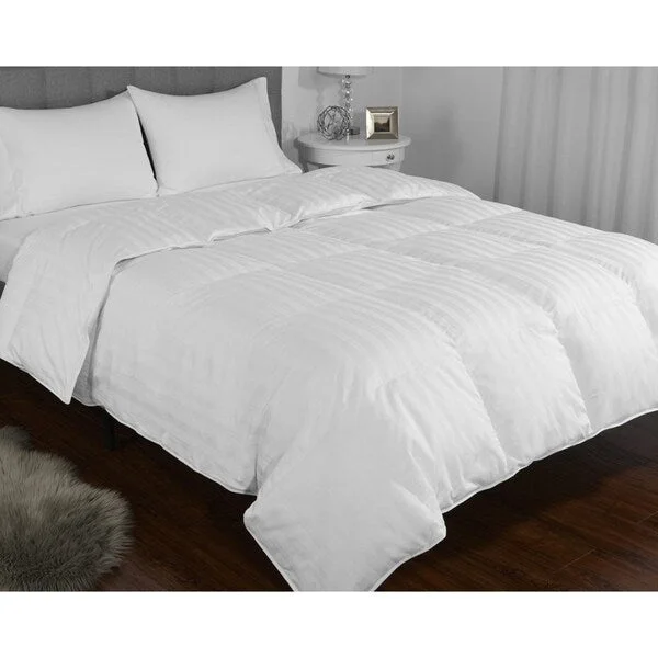 LC Modern Classics 500 Thread Count 100Percent Cotton 650 Fill Power European White Duck Down Comforter - Warmest Level