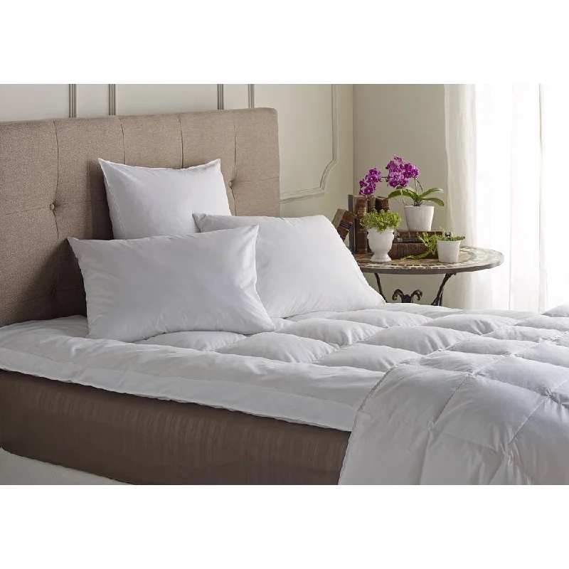 Natural Down Featherbed Mattress Topper - White