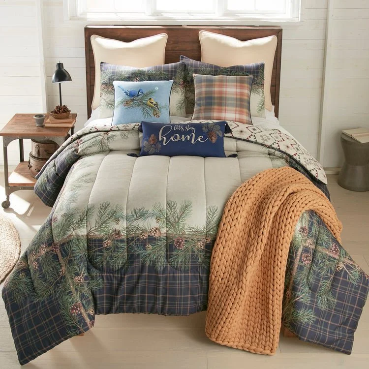 Pine Boughs 3-Piece Comforter Set - King