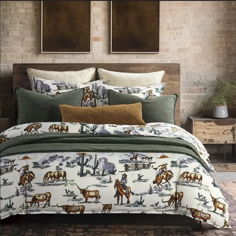 Ranch Life Reversible 3-Pc Comforter Set - Super King