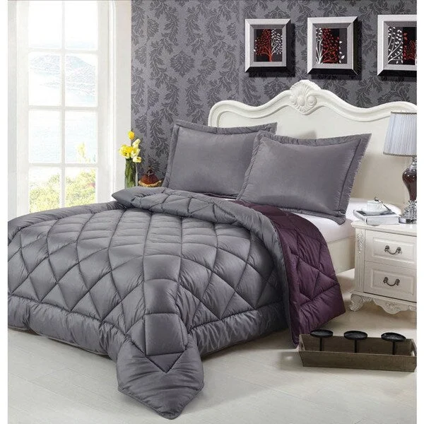 Reversible Down Alternative King-size 3-piece Comforter set