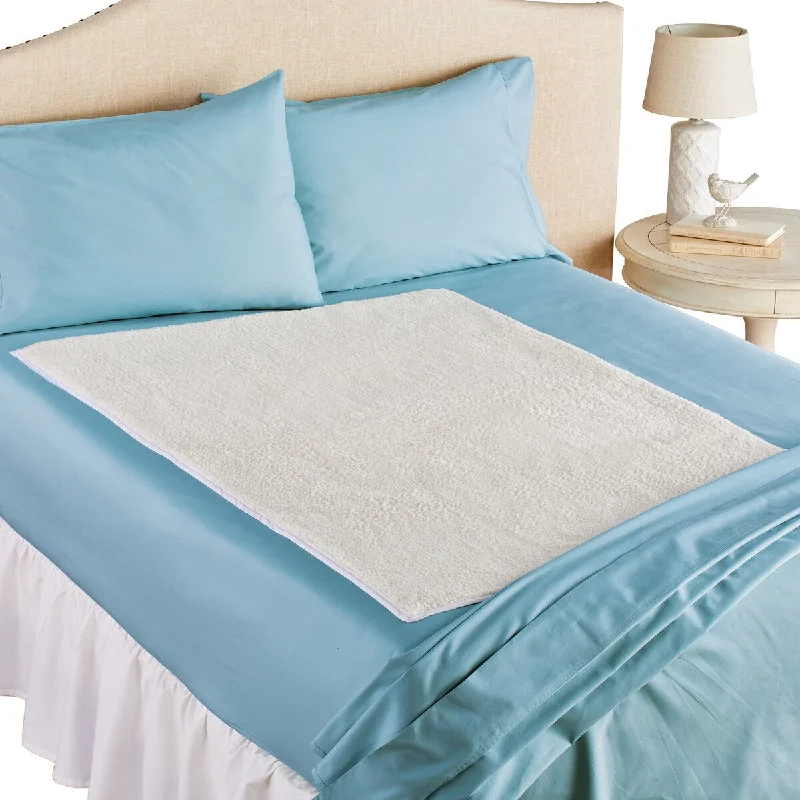 Self-Heating Soft, Cozy Polyester Mattress Pad and Blanket